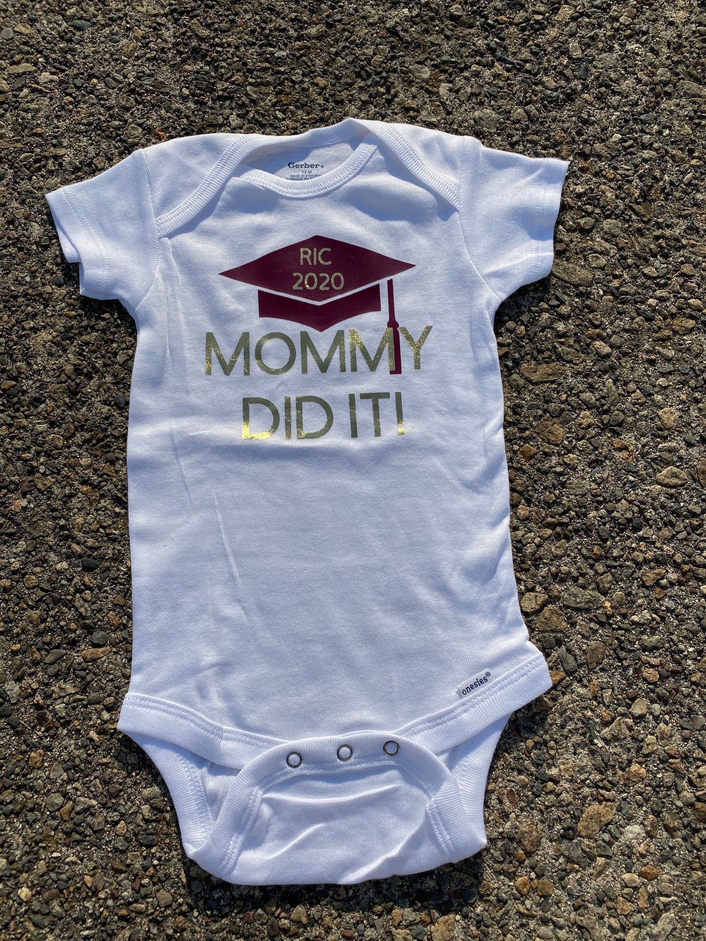 Mommy Did It Graduation Baby Bodysuit