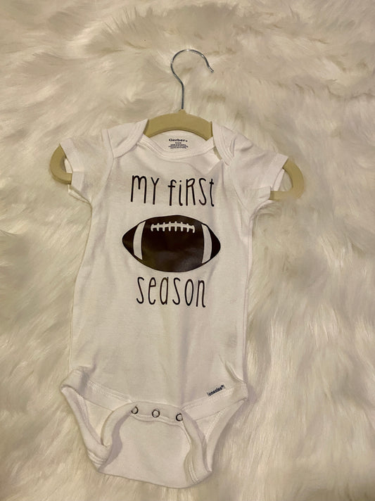 My First Football Season Baby Bodysuit
