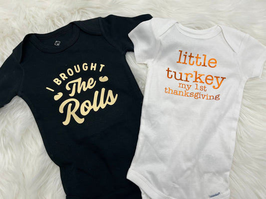 Little Turkey Baby Bodysuit