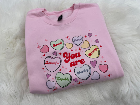 You Are Candy Heart Crewneck