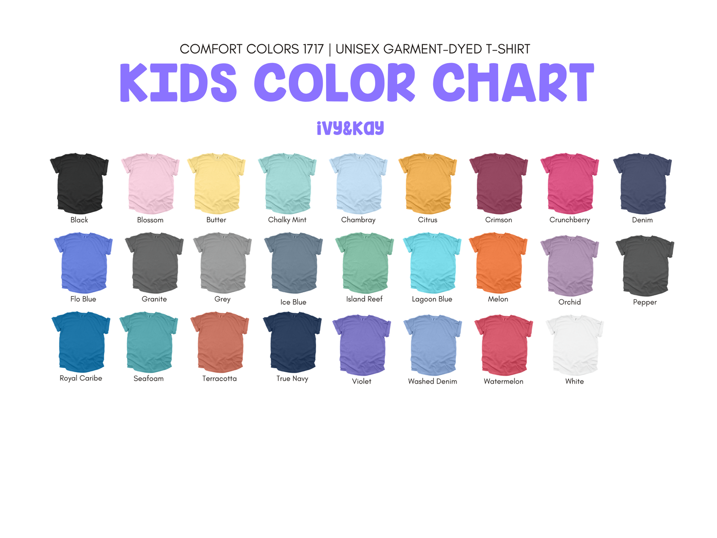 Rainbow Kids Comfort Colors Tee