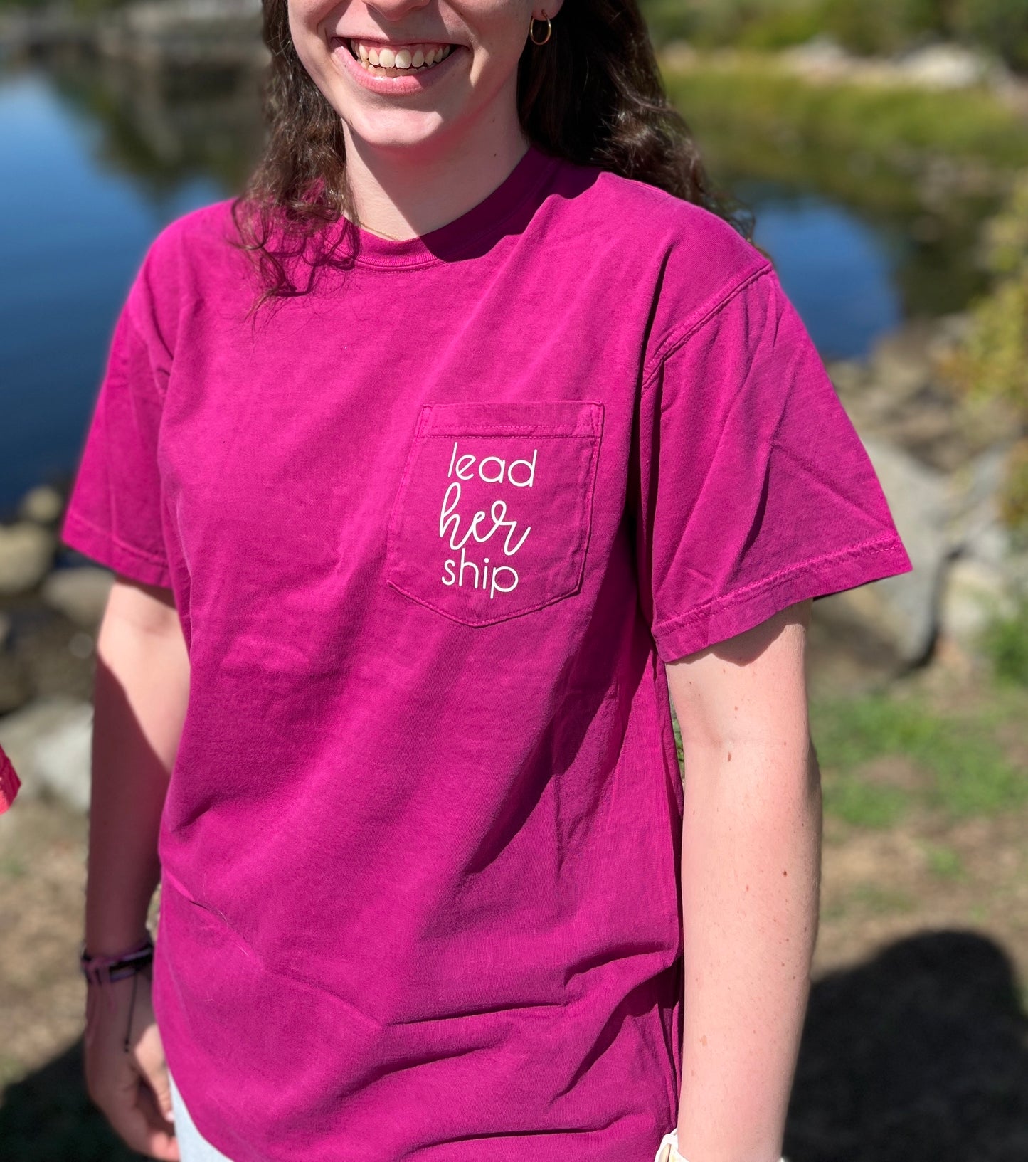 Lead Her Ship Pocket T-Shirt