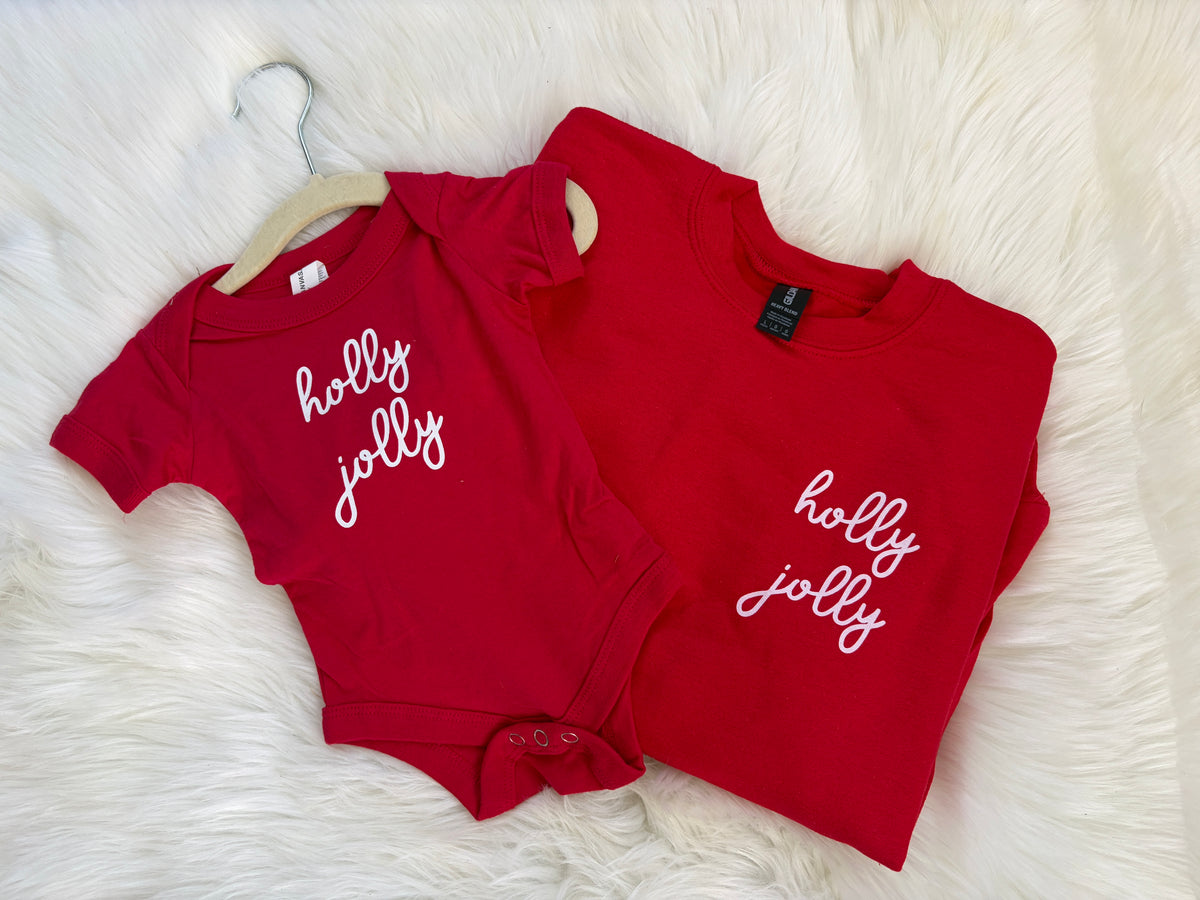 Holly Jolly Kids Crewneck
