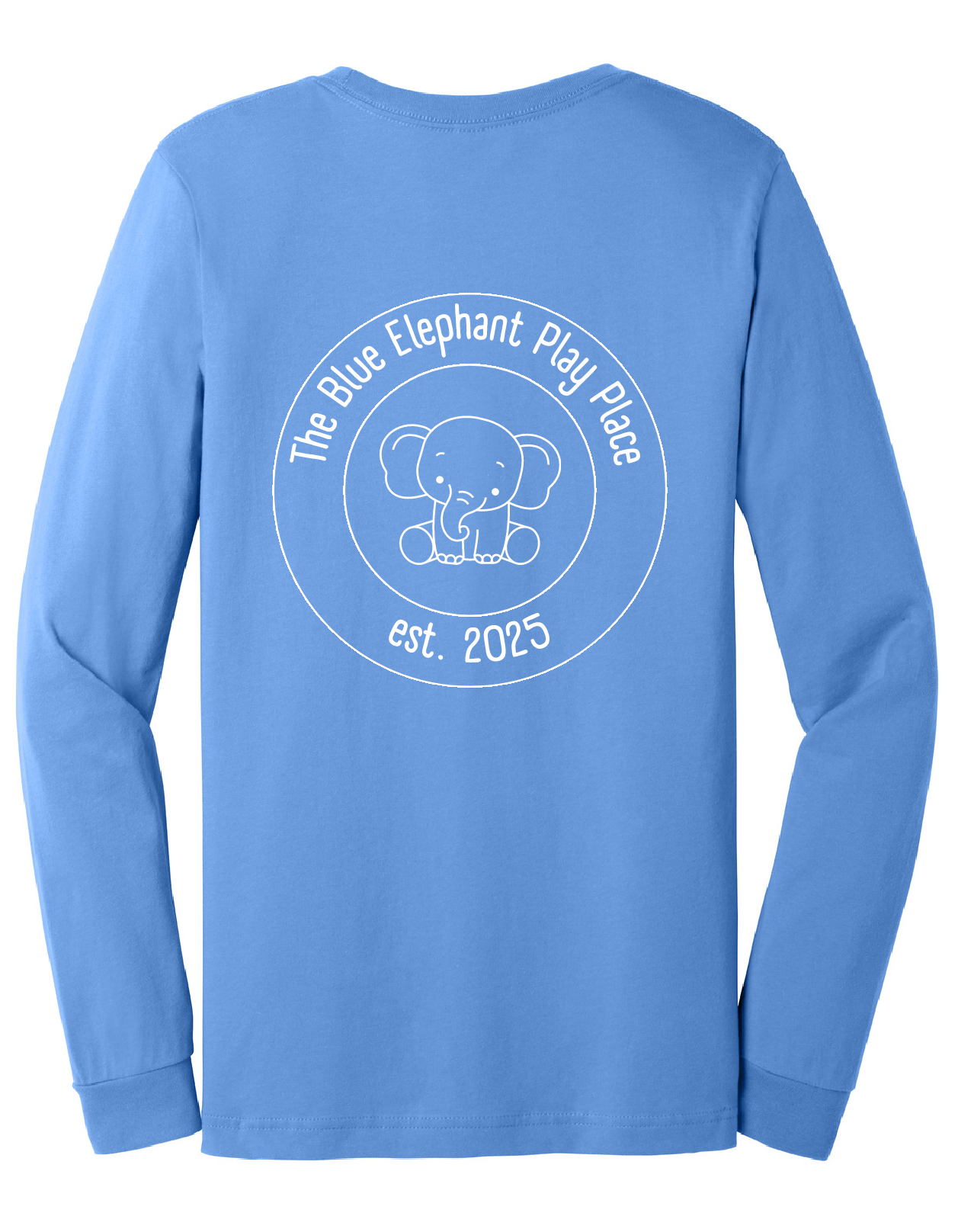Blue Elephant Long Sleeve T-Shirt