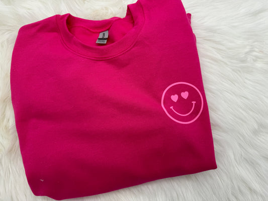 Heart Smiley Crewneck