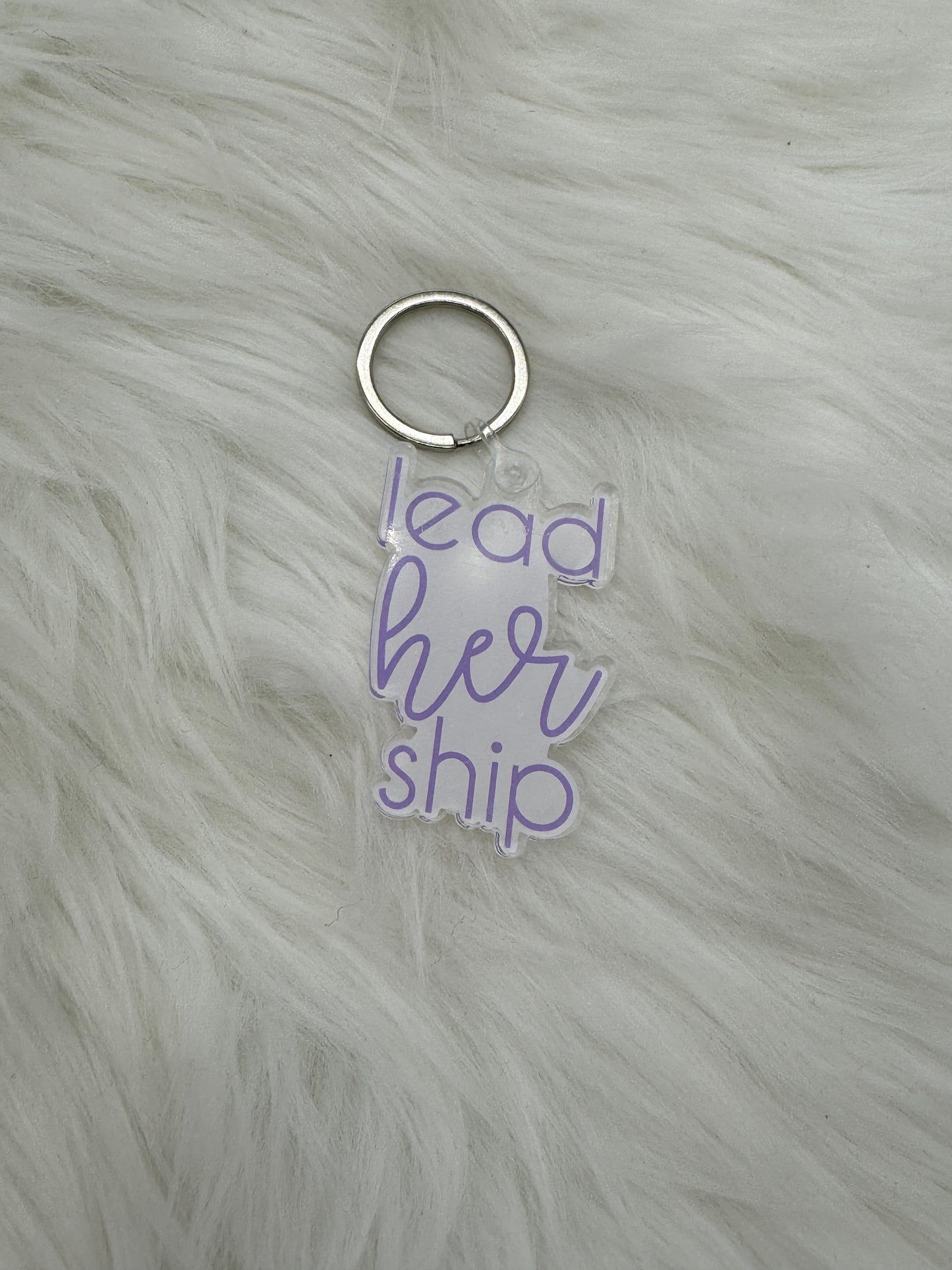 Lead Her Ship Keychain