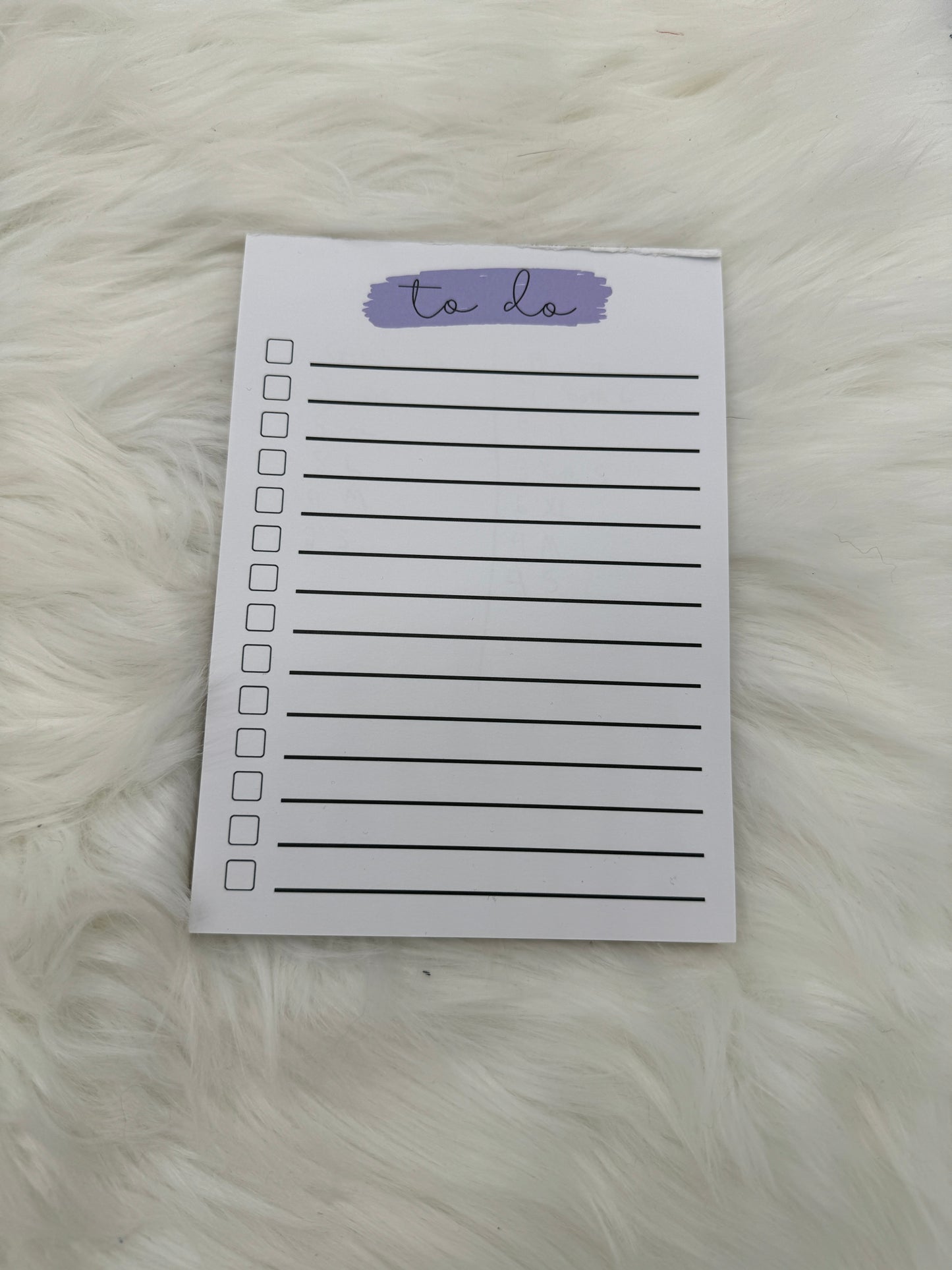 Purple To Do List Notepad