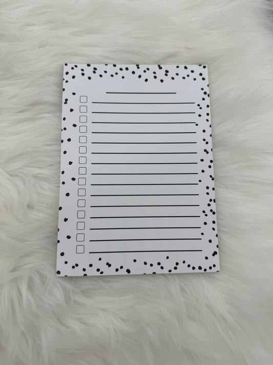 Dotted To Do List Notepad