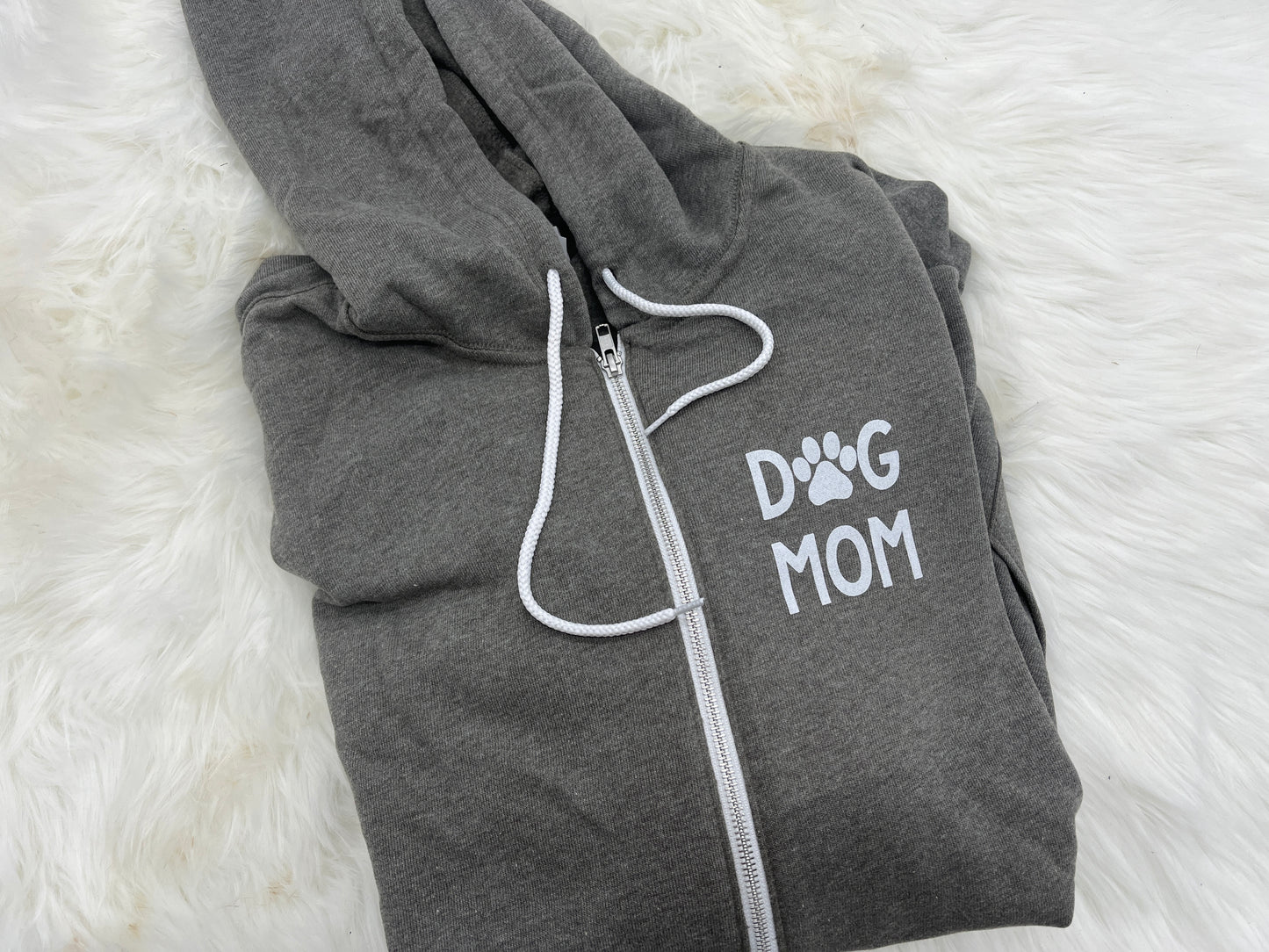 Zip Up Dog Mom Hoodie