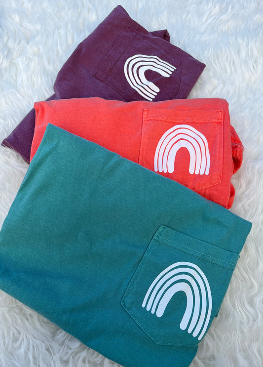 Rainbow Pocket Tee