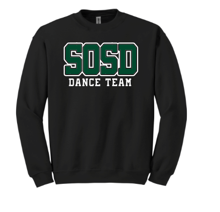 SOSD Dance Team Crewneck Sweatshirt - Black