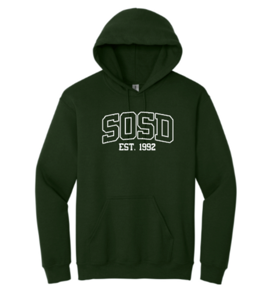 SOSD Dark Green Hoodie Sweatshirt