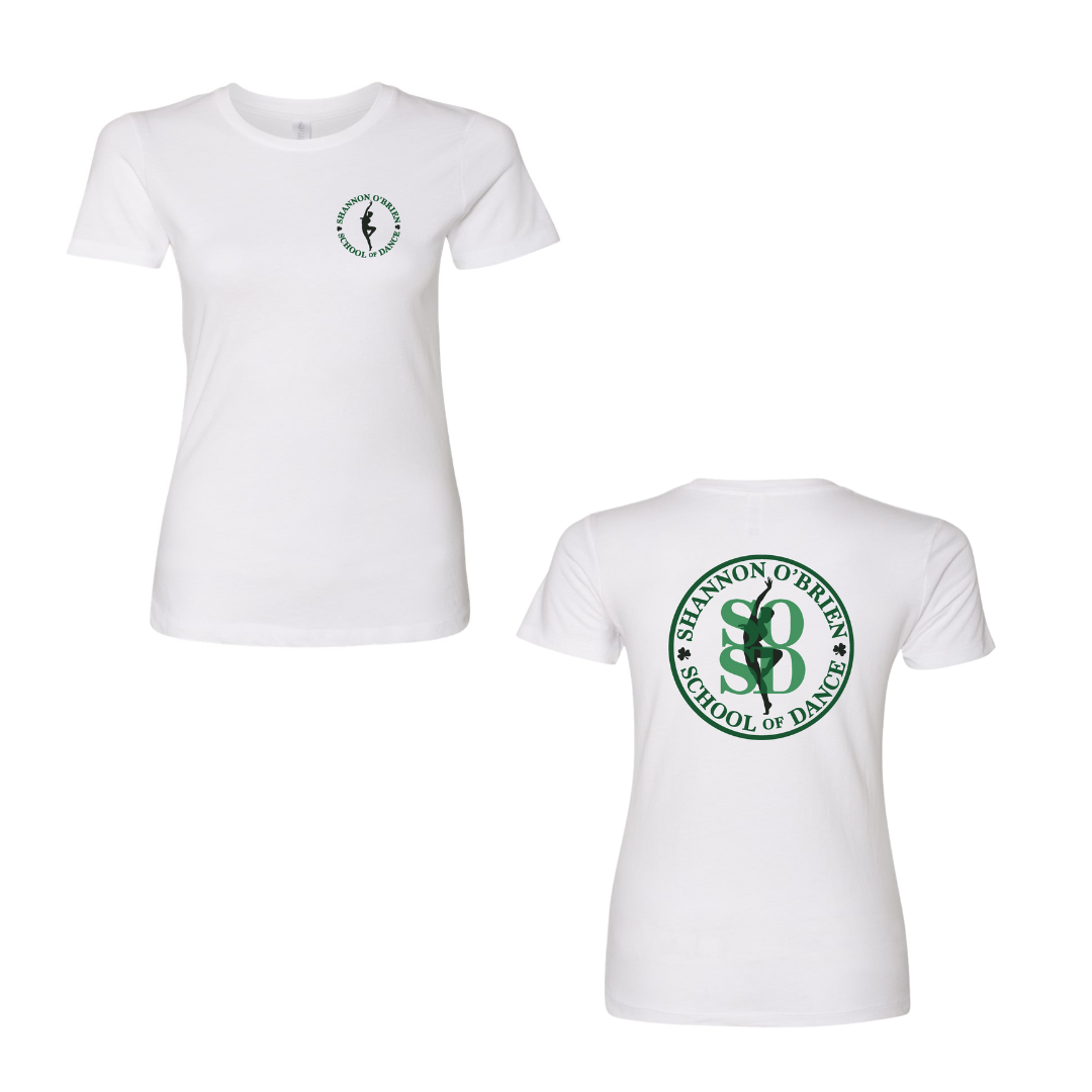 SOSD White T-Shirt Girls/Ladies Fit