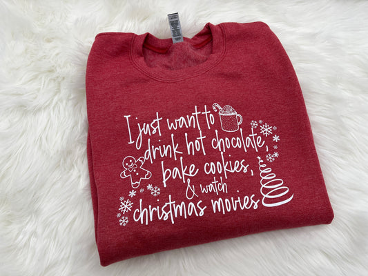 Christmas Movies Crewneck Sweatshirt