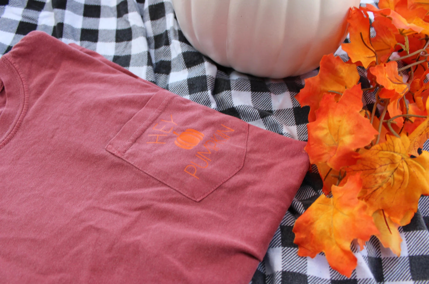 Hey Pumpkin Fall Pocket Tee