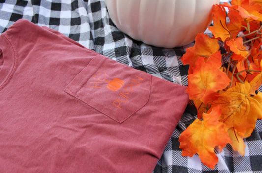 Hey Pumpkin Fall Pocket Tee