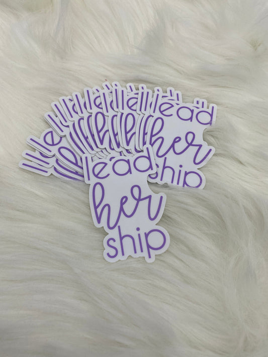 Lead Her Ship Sticker