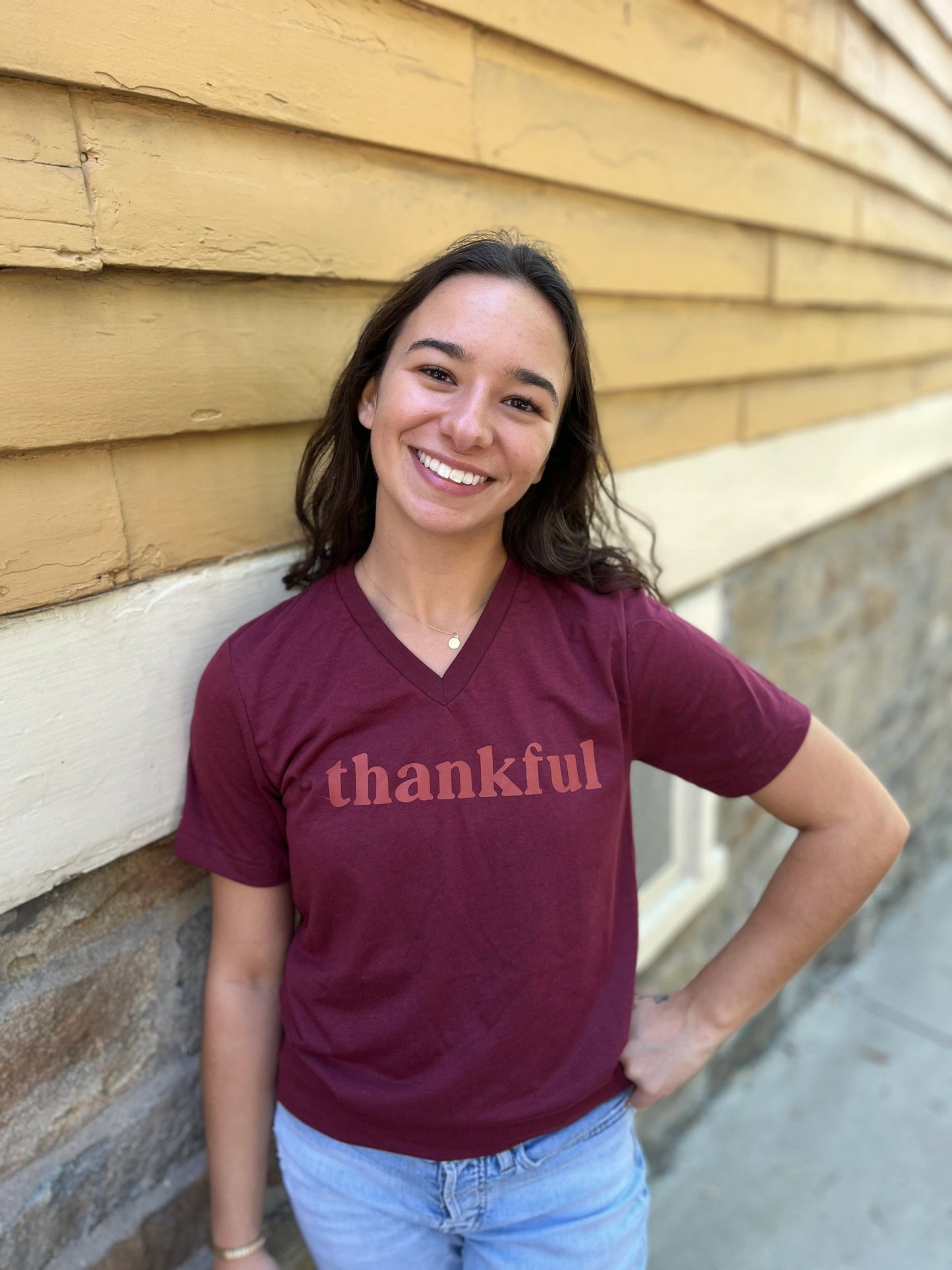 Thankful V-Neck T-Shirt