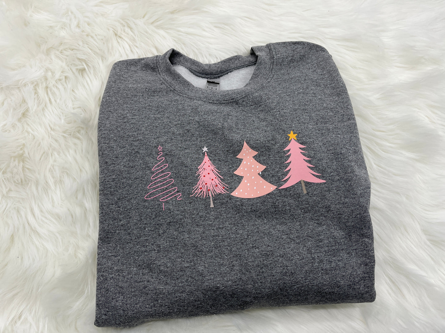 Pink Trees Crewneck Sweatshirt